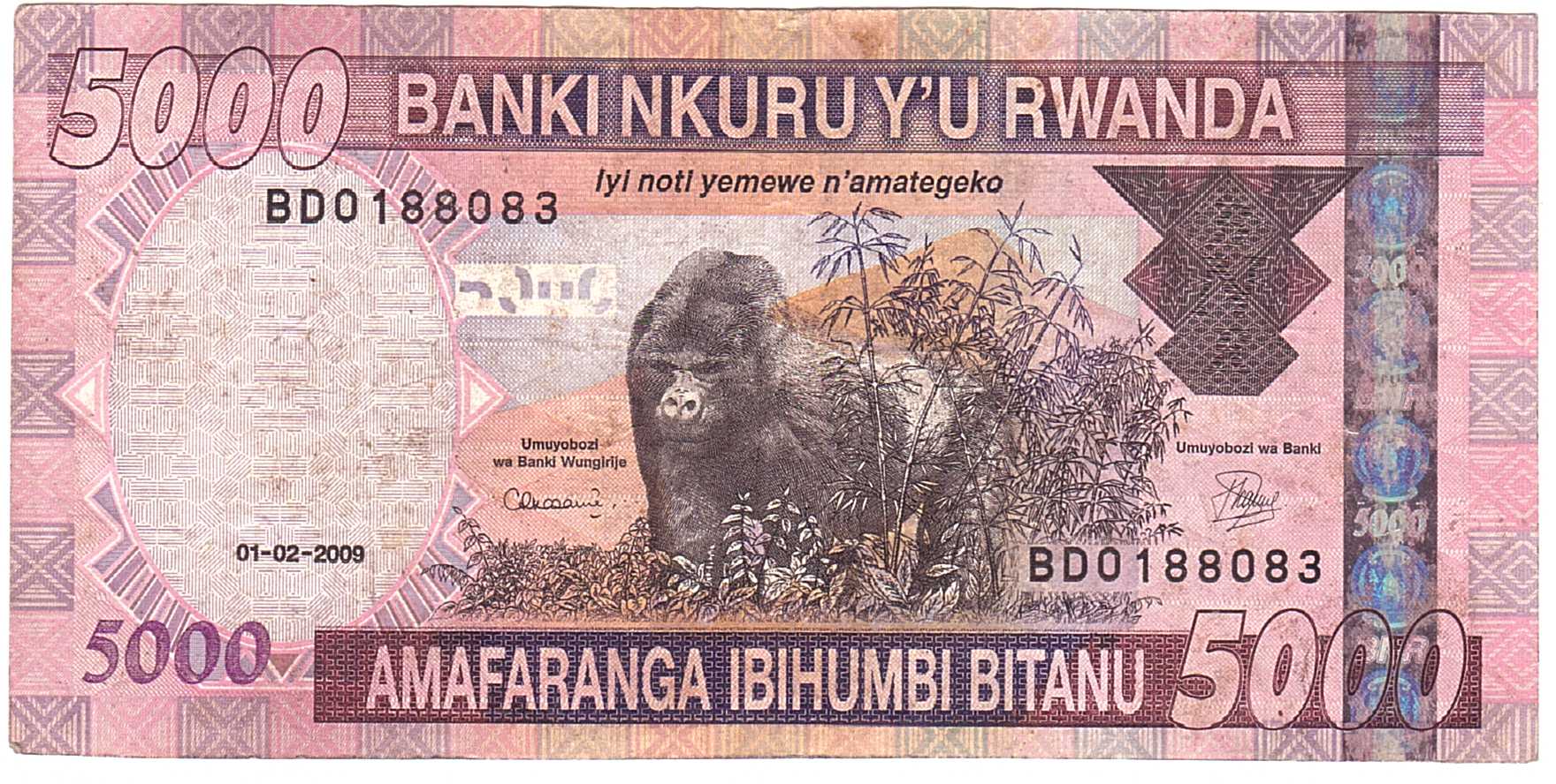 Rwanda 5000 2009 aVF P-37